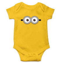 Load image into Gallery viewer, Minion Pop Eyes Rompers for Baby Boy- FunkyTradition FunkyTradition
