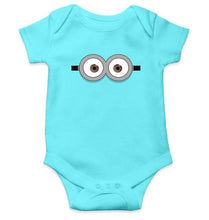 Load image into Gallery viewer, Minion Pop Eyes Rompers for Baby Boy- FunkyTradition FunkyTradition
