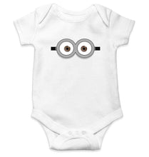 Load image into Gallery viewer, Minion Pop Eyes Rompers for Baby Girl- FunkyTradition FunkyTradition
