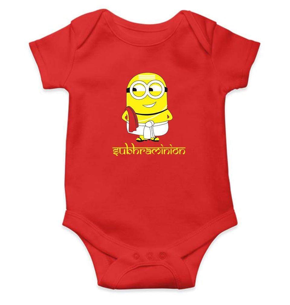 Minion Subhraminion Rompers for Baby Girl- FunkyTradition FunkyTradition