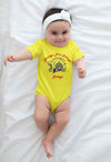 IPL Chennai Super Kings Jeetega Bhai Jeetega CSK Jeetega Rompers for Baby Girl- KidsFashionVilla
