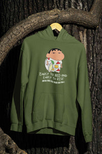 Early To Bed And Early To Rise Cartoon Funny Memes Men Hoodies-KidsFashionVilla