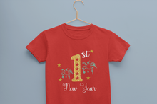 Load image into Gallery viewer, First New Year Half Sleeves T-Shirt For Girls -KidsFashionVilla
