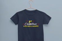 Load image into Gallery viewer, First Christmas With Mummy Papa Half Sleeves T-Shirt for Boy-KidsFashionVilla
