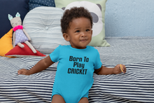 Load image into Gallery viewer, Born To Play Cricket World Cup Cricket Rompers for Baby Boy- KidsFashionVilla
