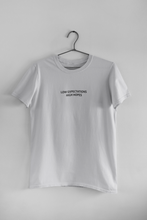 Load image into Gallery viewer, Low Expectations High Hopes Quotes Women Half Sleeves T-shirt- KidsFashionVilla
