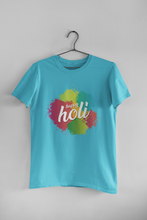 Load image into Gallery viewer, Happy Holi Women Half Sleeves T-shirt- KidsFashionVilla
