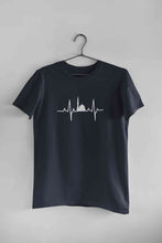 Load image into Gallery viewer, Muslim Heartbeat Islamic Mosque Worship Place Mens Half Sleeves T-shirt- KidsFashionVilla
