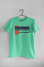 Load image into Gallery viewer, Rebel With A Cause Quotes Mens Half Sleeves T-shirt- KidsFashionVilla
