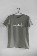 Load image into Gallery viewer, Muslim Heartbeat Islamic Mosque Worship Place Mens Half Sleeves T-shirt- KidsFashionVilla

