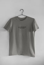 Load image into Gallery viewer, Low Expectations High Hopes Quotes Women Half Sleeves T-shirt- KidsFashionVilla
