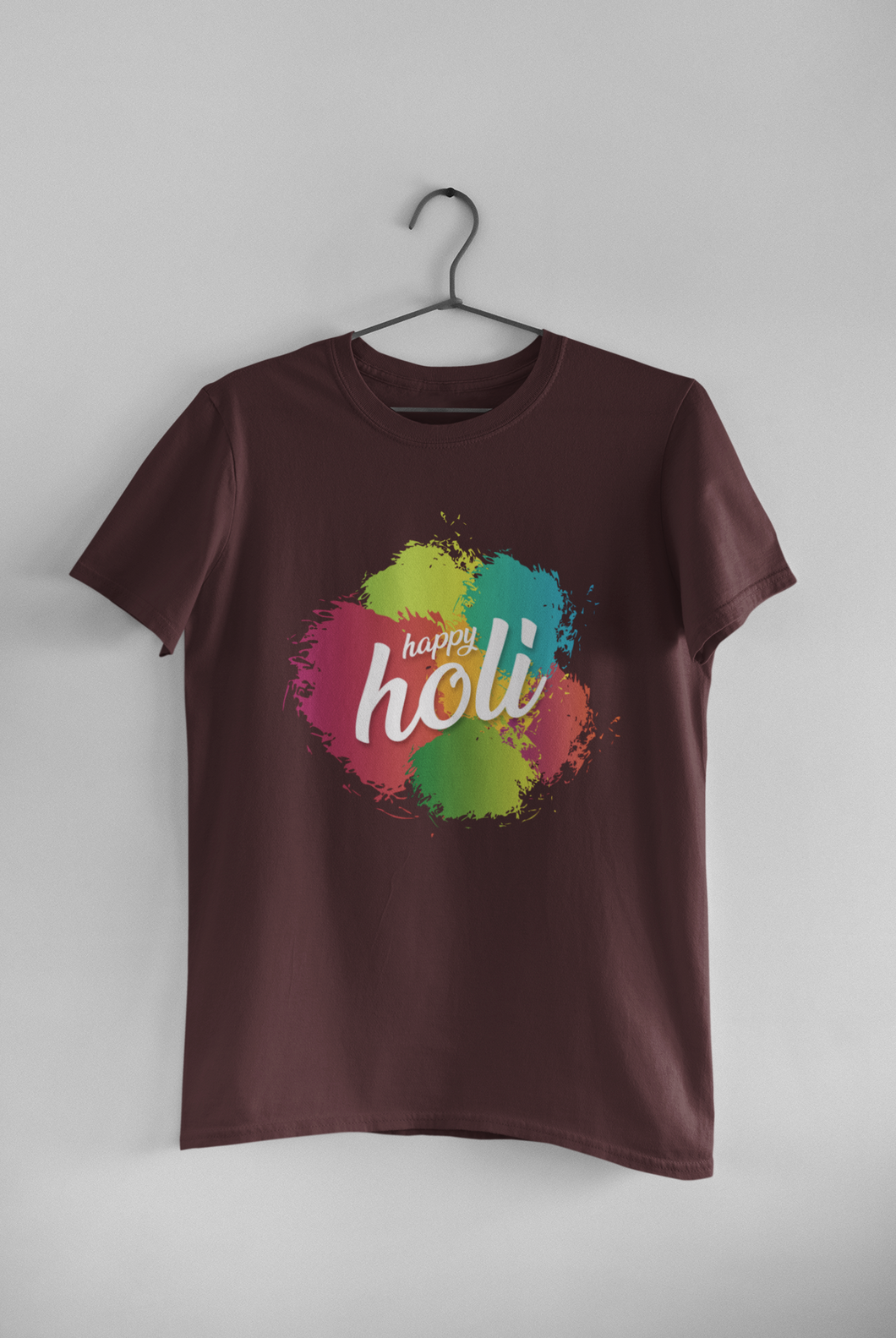 Happy Holi Women Half Sleeves T-shirt- KidsFashionVilla