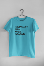 Load image into Gallery viewer, Architect Man Myth Legend Architect Profession Mens Half Sleeves T-shirt- KidsFashionVilla
