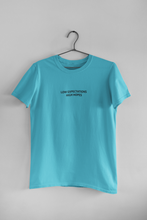 Load image into Gallery viewer, Low Expectations High Hopes Quotes Women Half Sleeves T-shirt- KidsFashionVilla
