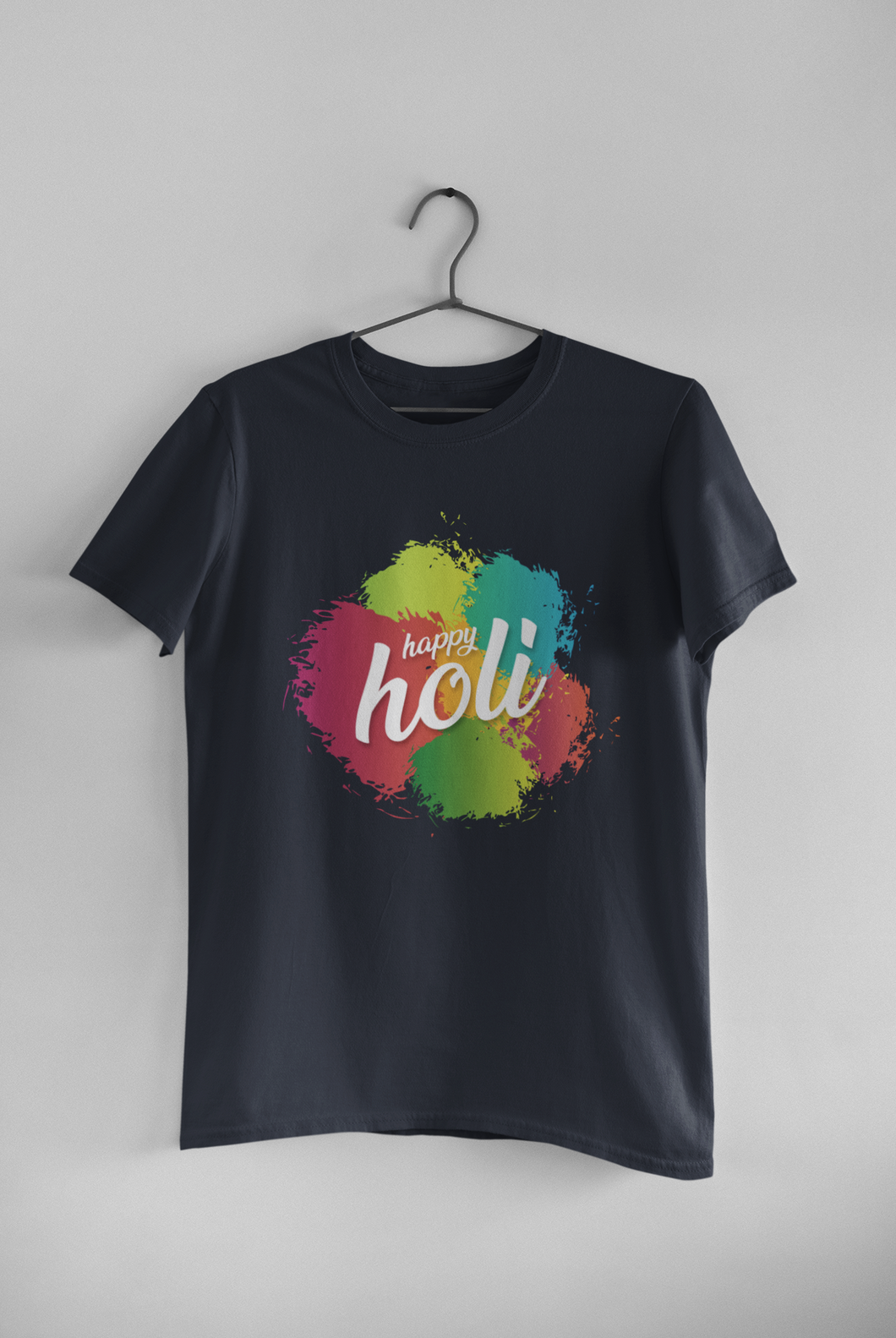 Happy Holi Women Half Sleeves T-shirt- KidsFashionVilla