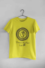 Load image into Gallery viewer, Om Yoga Mens Half Sleeves T-shirt- KidsFashionVilla
