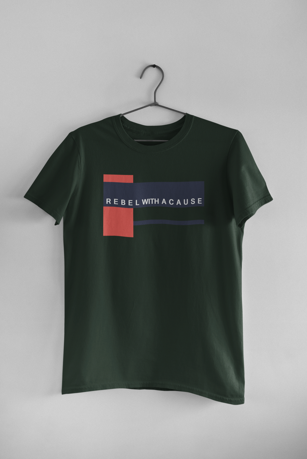 Rebel With A Cause Quotes Women Half Sleeves T-shirt- KidsFashionVilla