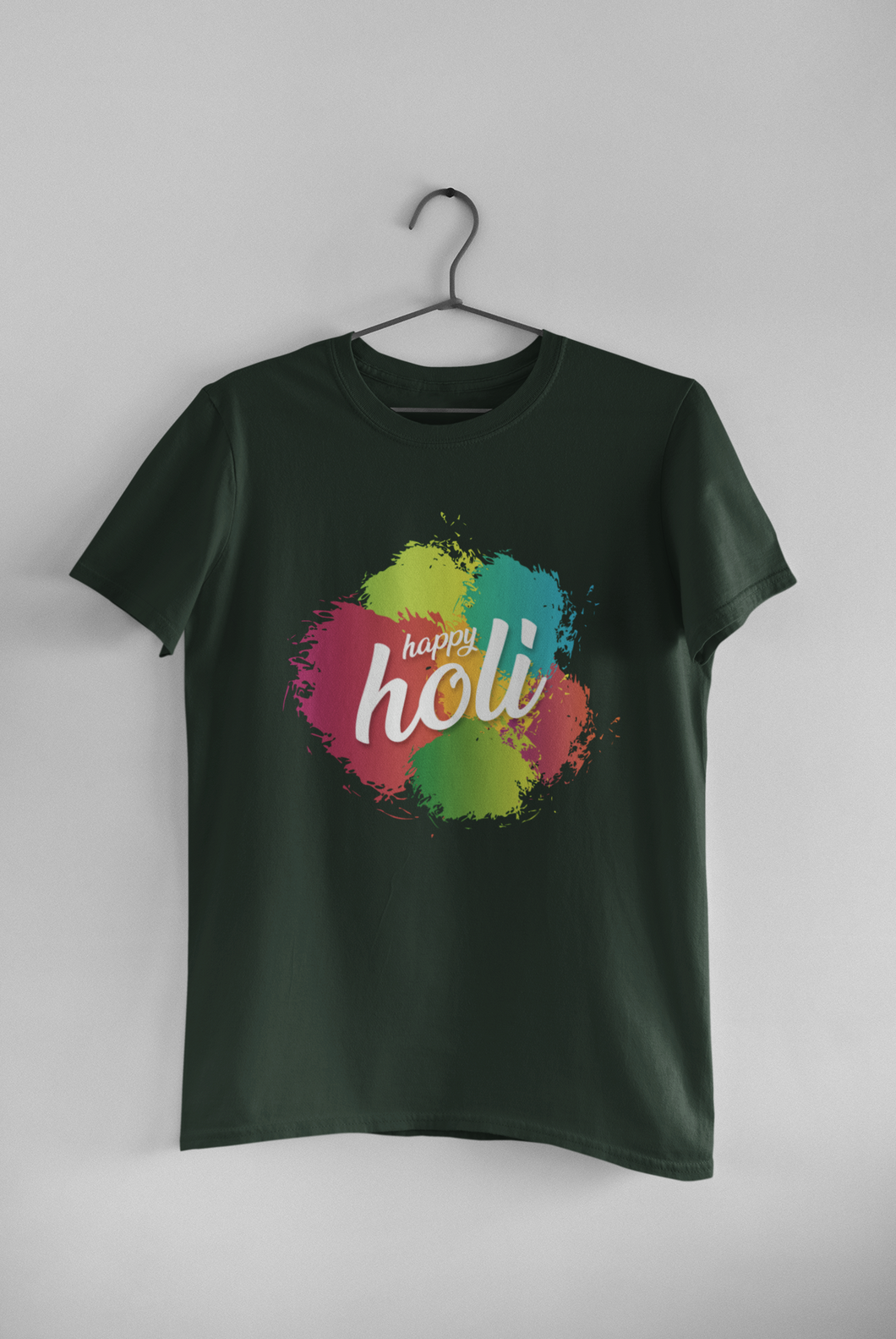 Happy Holi Women Half Sleeves T-shirt- KidsFashionVilla