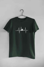 Load image into Gallery viewer, Muslim Heartbeat Islamic Mosque Worship Place Mens Half Sleeves T-shirt- KidsFashionVilla
