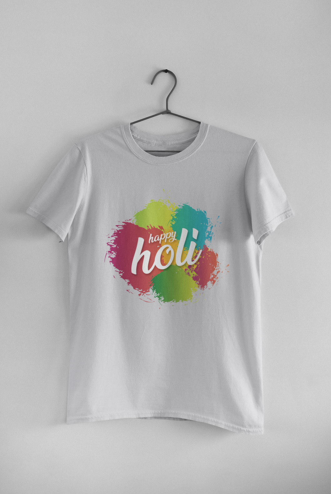 Happy Holi Women Half Sleeves T-shirt- KidsFashionVilla