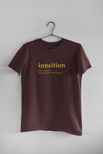 Load image into Gallery viewer, Intuition Quotes Mens Half Sleeves T-shirt- KidsFashionVilla
