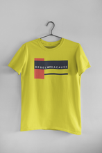 Load image into Gallery viewer, Rebel With A Cause Quotes Women Half Sleeves T-shirt- KidsFashionVilla
