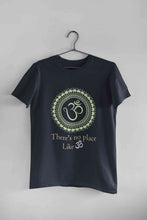 Load image into Gallery viewer, Om Yoga Mens Half Sleeves T-shirt- KidsFashionVilla
