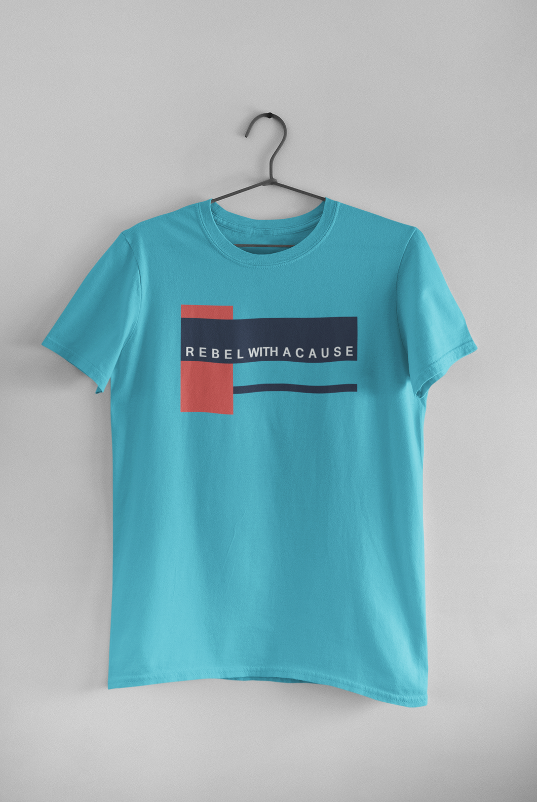 Rebel With A Cause Quotes Women Half Sleeves T-shirt- KidsFashionVilla