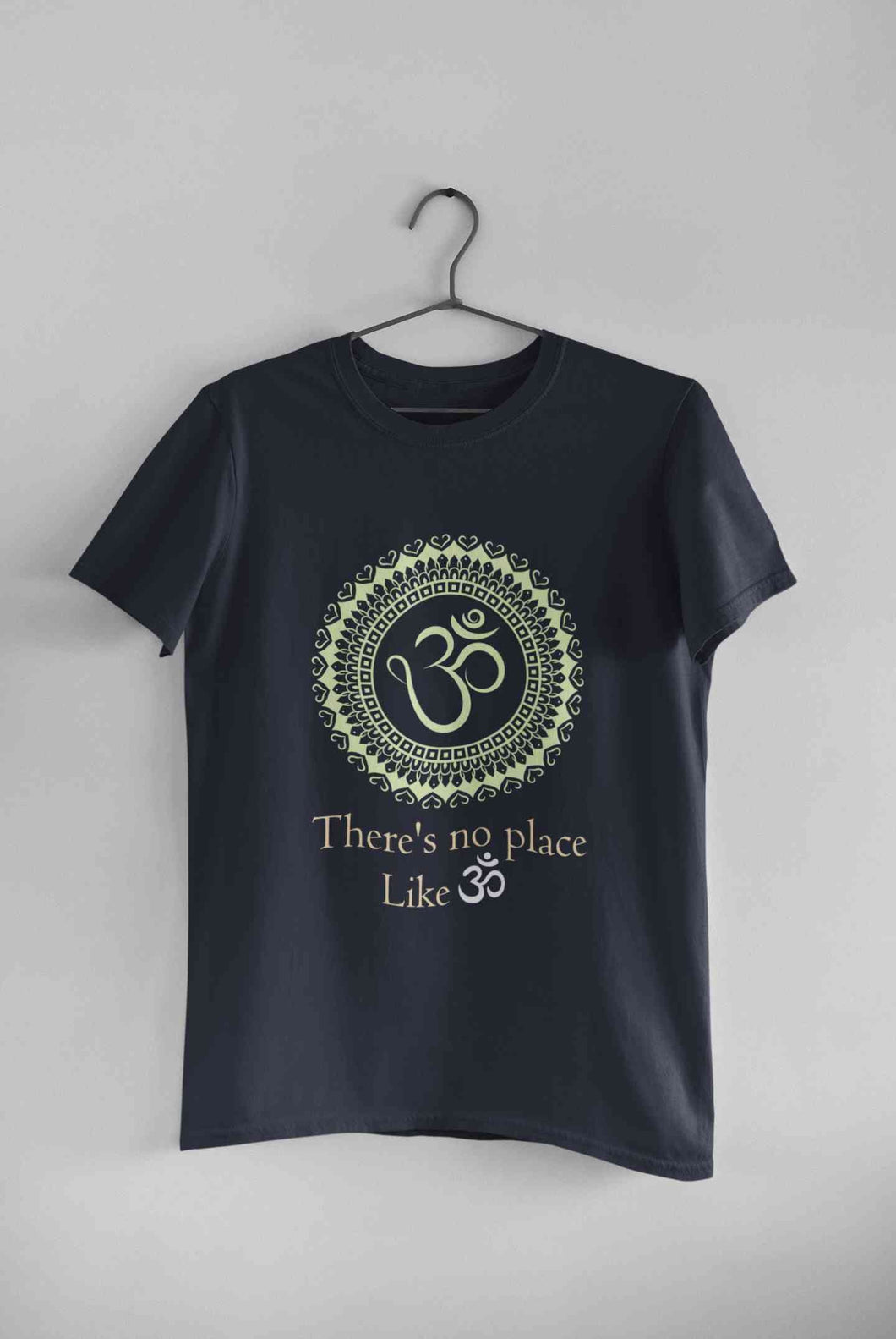 Om Yoga Mens Half Sleeves T-shirt- KidsFashionVilla