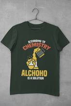 Load image into Gallery viewer, Alcohol Is A Solution Mens Half Sleeves T-shirt- KidsFashionVilla
