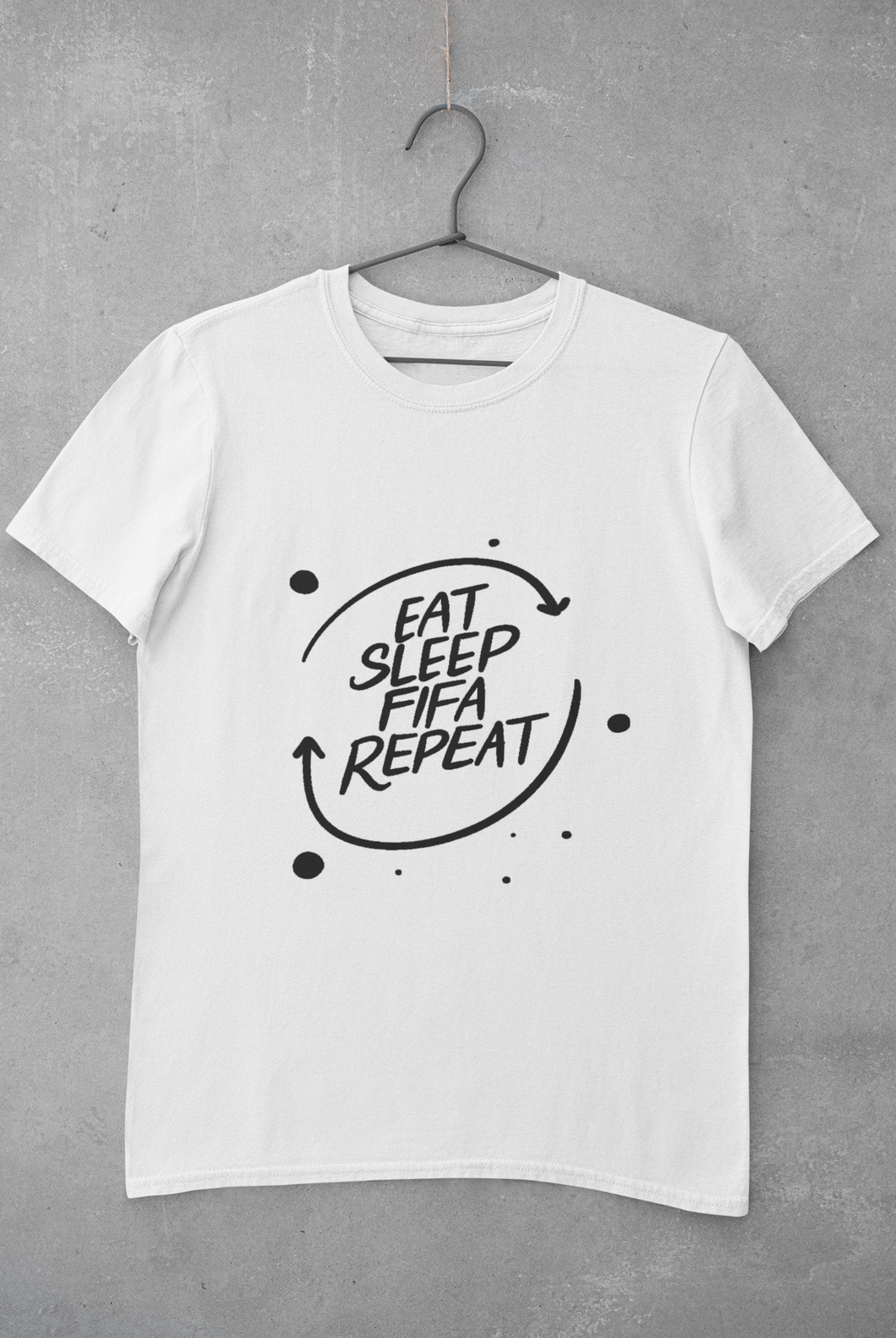 Eat Sleep Repeat  Mens Half Sleeves T-shirt- KidsFashionVilla