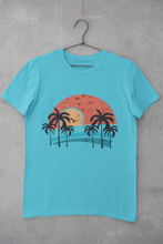 Load image into Gallery viewer, Sunset Women Half Sleeves T-shirt- KidsFashionVilla

