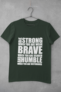 Be Strong Women Half Sleeves T-shirt- KidsFashionVilla