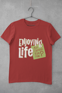 Enjoying Life Women Half Sleeves T-shirt- KidsFashionVilla
