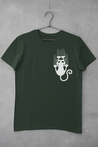 Sliding Cat Women Half Sleeves T-shirt- KidsFashionVilla