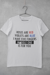 Middle One Women Half Sleeves T-shirt- KidsFashionVilla