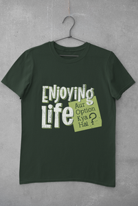 Enjoying Life Women Half Sleeves T-shirt- KidsFashionVilla