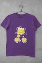 Load image into Gallery viewer, Time To Travel Women Half Sleeves T-shirt- KidsFashionVilla

