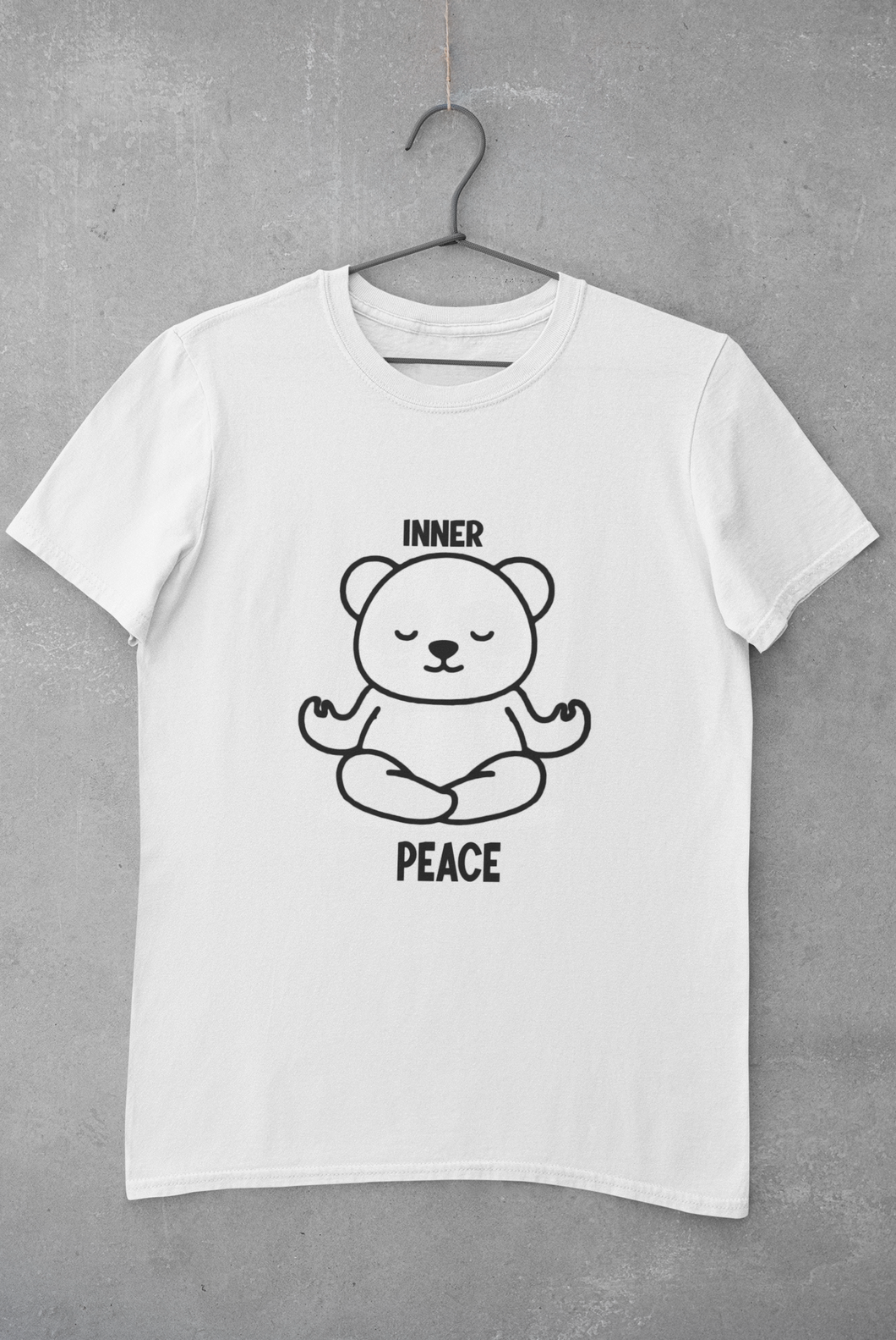 Inner Peace Mens Half Sleeves T-shirt- KidsFashionVilla