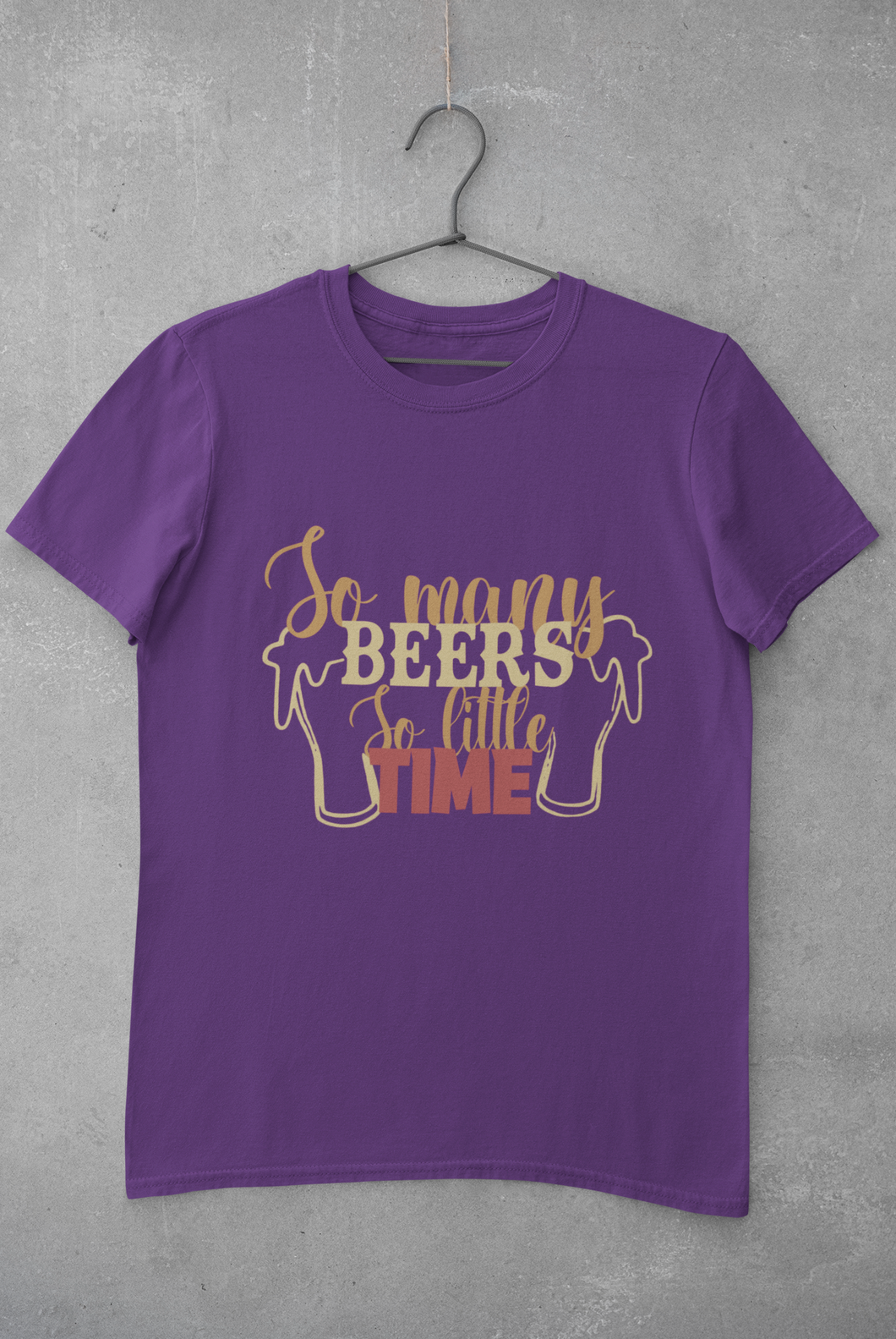 So Many Beers Mens Half Sleeves T-shirt- KidsFashionVilla