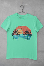 Load image into Gallery viewer, Sunset Women Half Sleeves T-shirt- KidsFashionVilla
