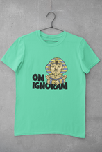 Load image into Gallery viewer, Om Ignoram Women Half Sleeves T-shirt- KidsFashionVilla
