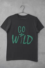 Load image into Gallery viewer, Go Wild Women Half Sleeves T-shirt- KidsFashionVilla
