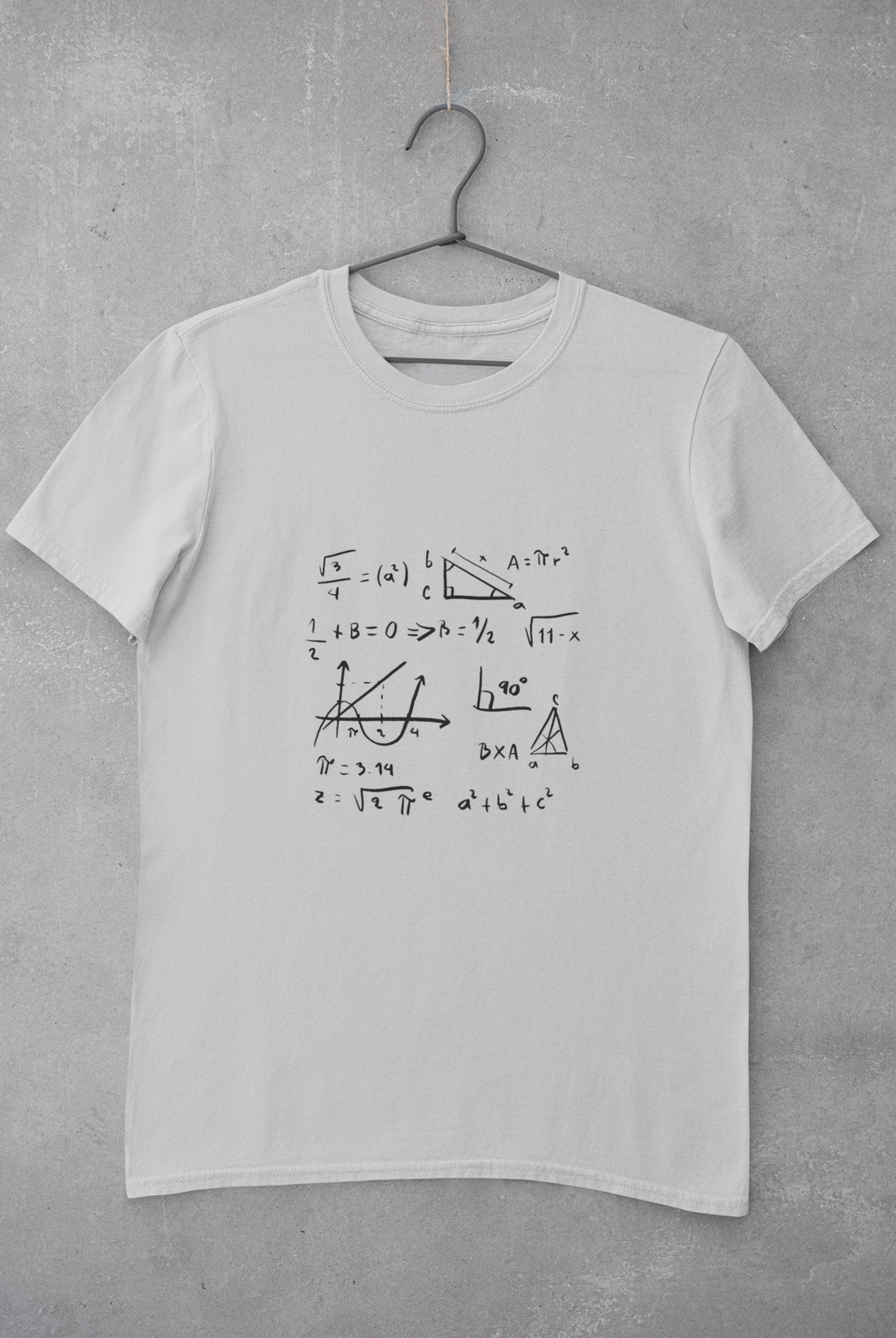 Math Formula Mens Half Sleeves T-shirt- KidsFashionVilla