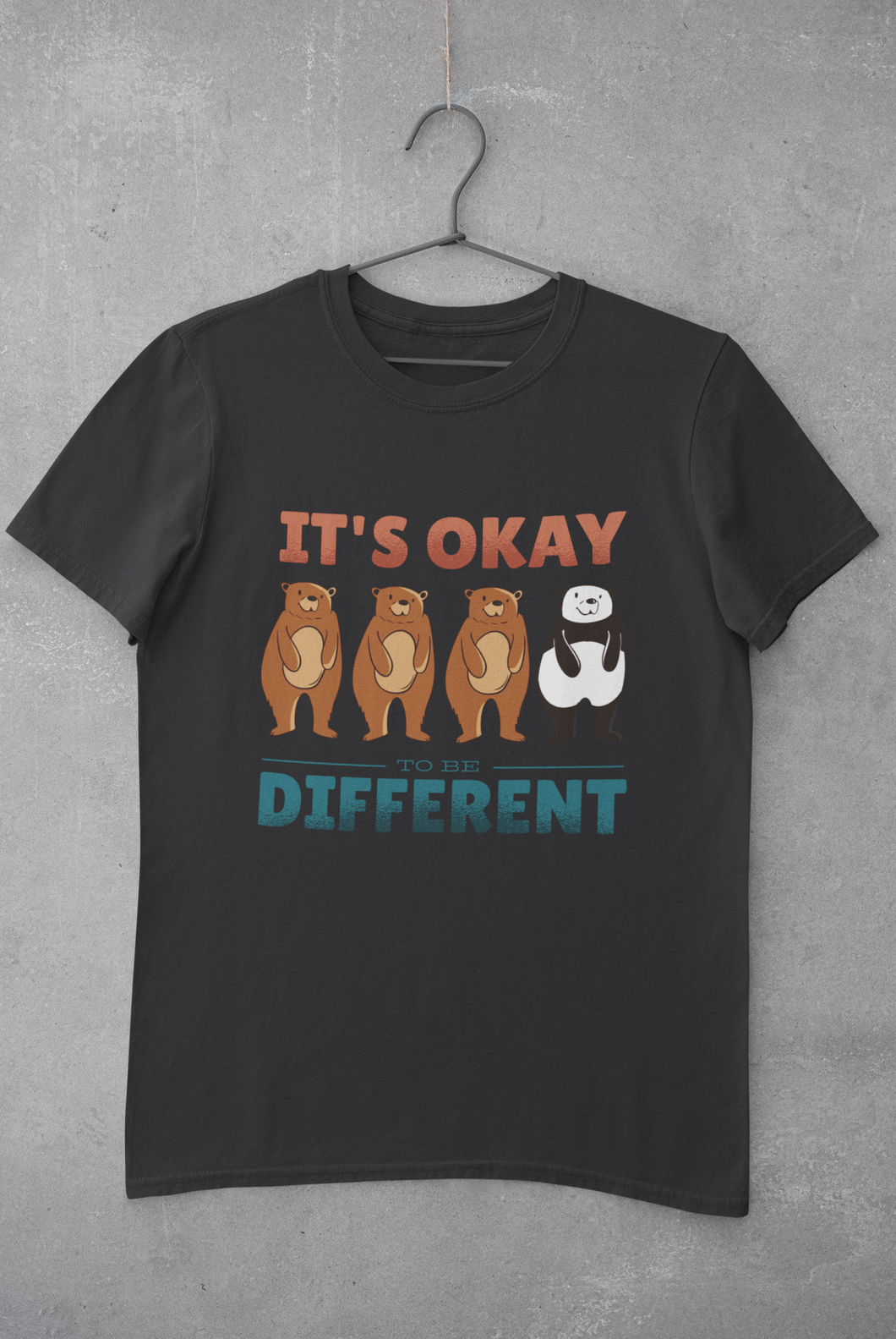 Its Okay To Be Different Mens Half Sleeves T-shirt- KidsFashionVilla
