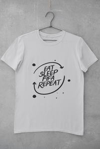 Eat Sleep Repeat Women Half Sleeves T-shirt- KidsFashionVilla