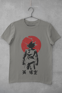 Goku Sun Anime Women Half Sleeves T-shirt- KidsFashionVilla