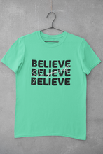 Load image into Gallery viewer, Believe Mens Half Sleeves T-shirt- KidsFashionVilla
