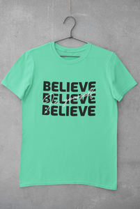 Believe Mens Half Sleeves T-shirt- KidsFashionVilla