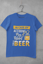 Load image into Gallery viewer, My Blood Type Is Beer Women Half Sleeves T-shirt- KidsFashionVilla
